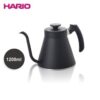 HARIO 菲特不鏽鋼手沖細口壺-1200ml 消光黑