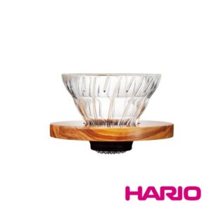 HARIO V60 橄欖木玻璃濾杯(01)